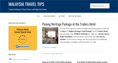 Desktop Screenshot of malaysiatraveltips.net