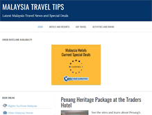 Tablet Screenshot of malaysiatraveltips.net